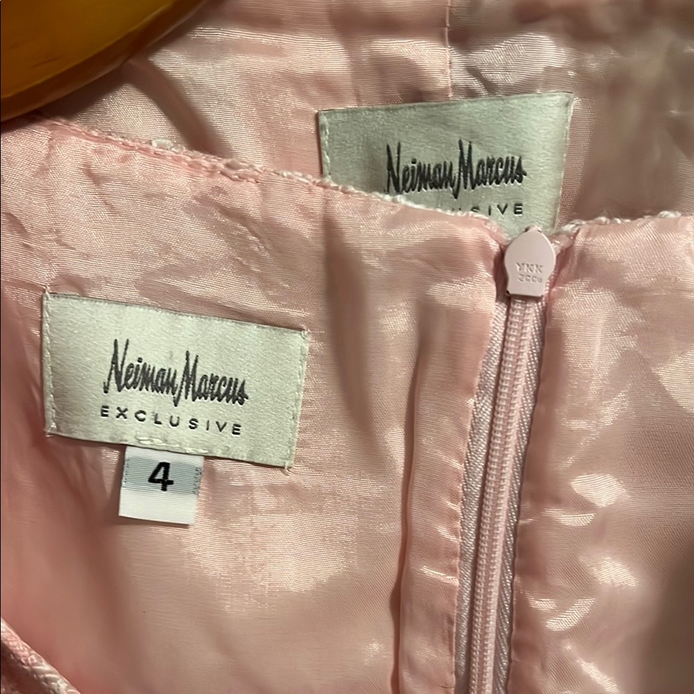 Neiman Marcus Blush Dress and Jacket Set - Picture 2 of 7